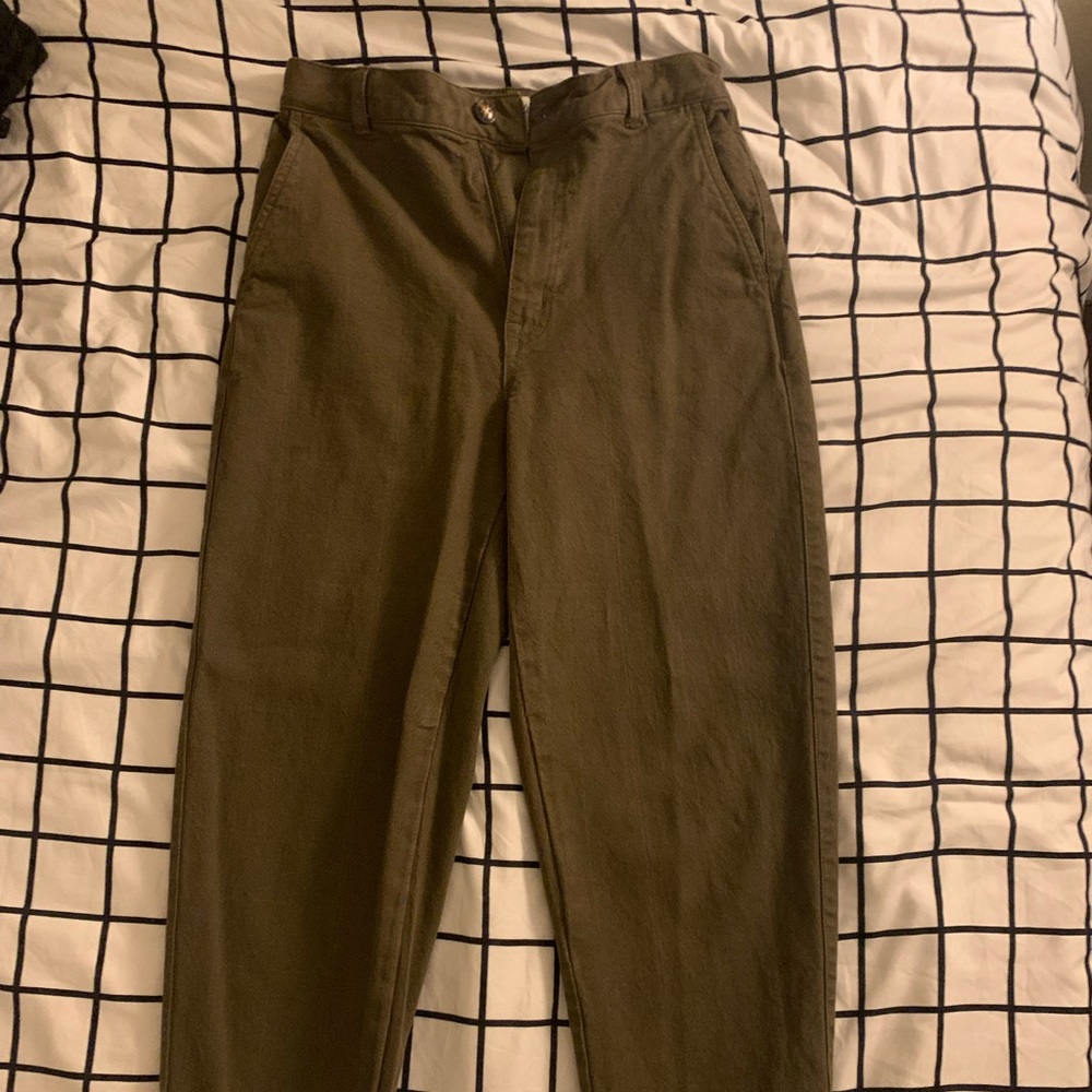 Madewell Balloon Fit Green Pants Size 26
